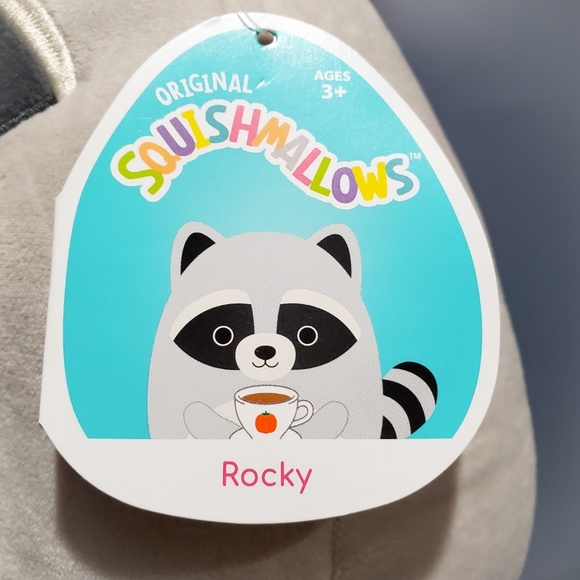 8" Squishmallow Rocky the Racoon - Picture 2 of 3
